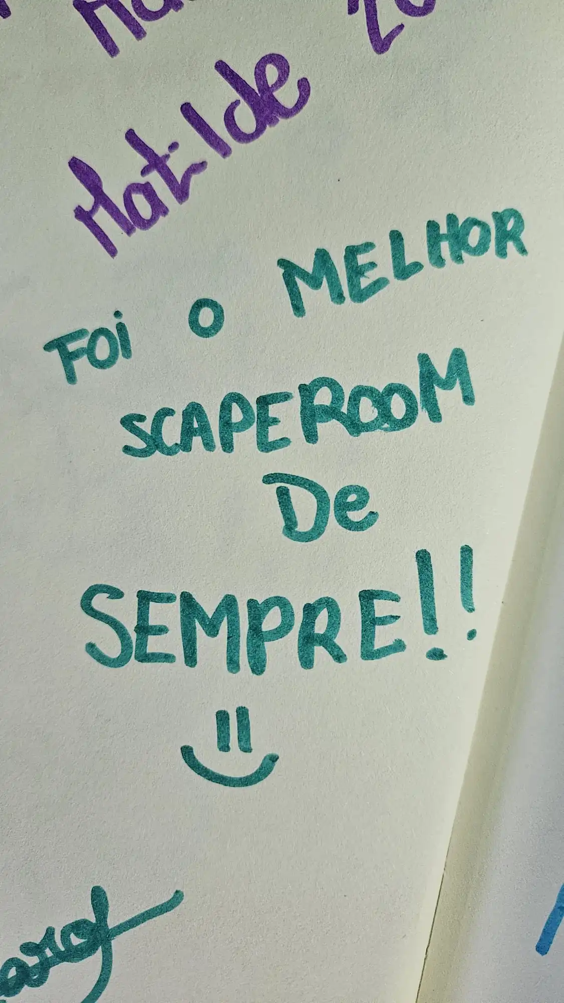 Foi o melhor scaperoom de sempre