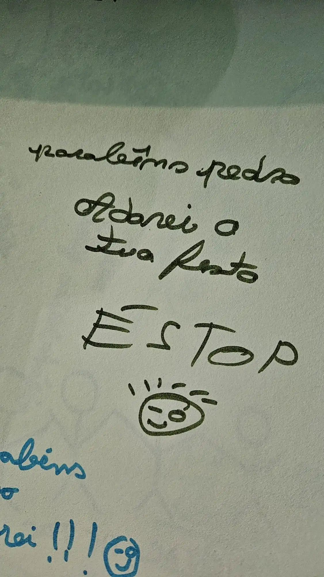 Adorei a tua festa, é stop