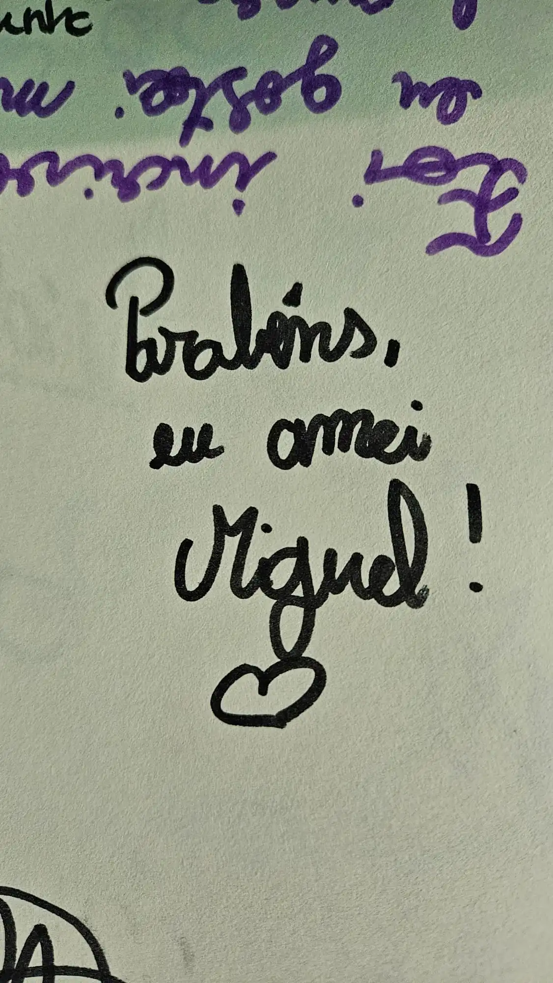 Parabéns, eu amei - Miguel