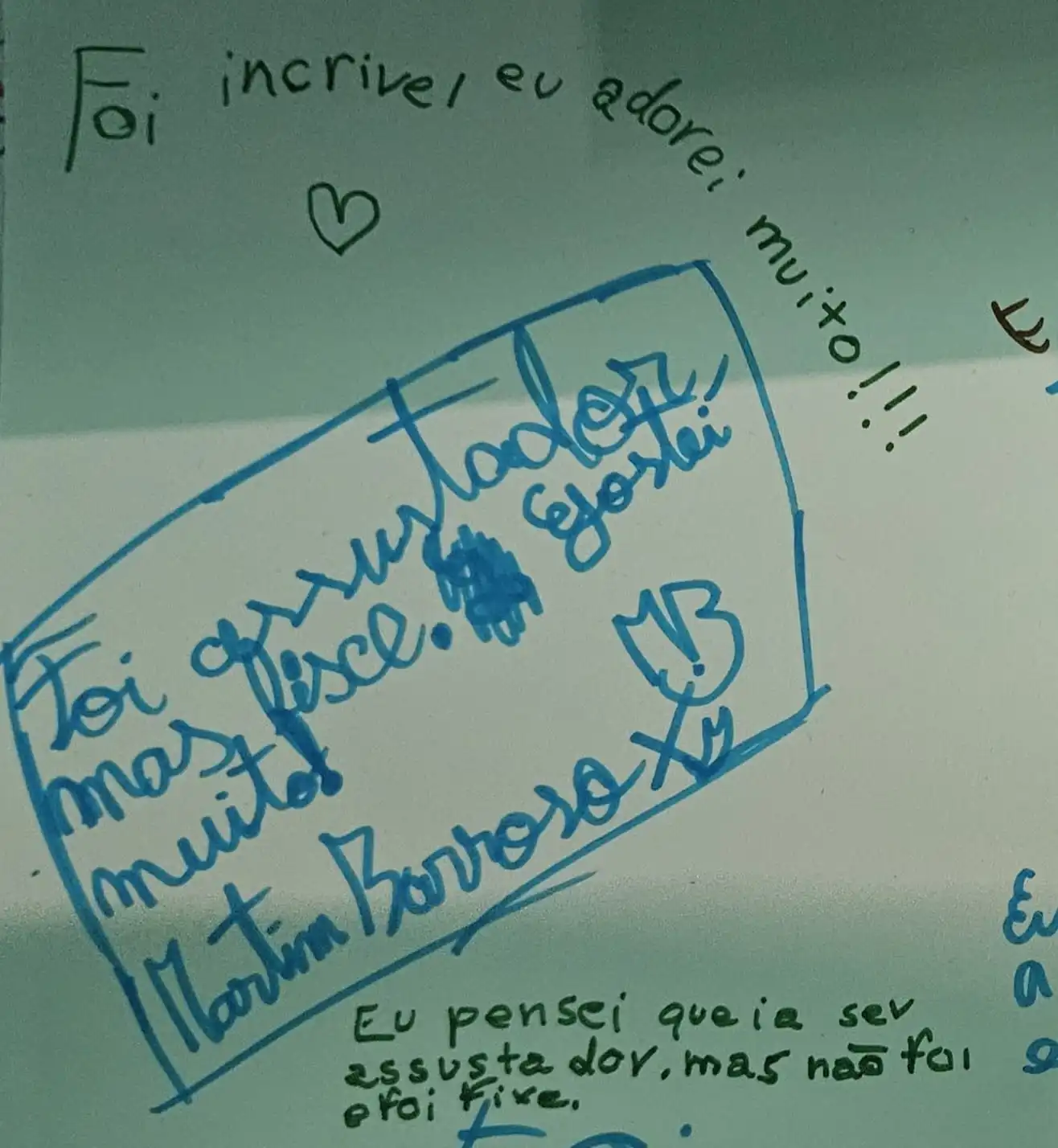 Foi incrível, eu adorei muito